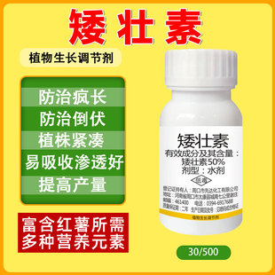矮壮素控旺剂生长调节剂小麦花生玉米果树蔬菜瓜果矮化植株不旺长