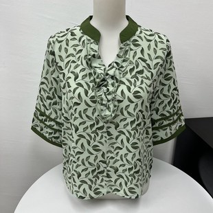 中老年女裝 年輕媽媽裝 洋氣兩件 tT恤雪紡小衫 時尚 2024年m夏裝 新款