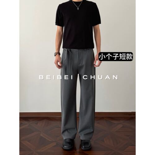 小个子短款-飘带西裤2021M版