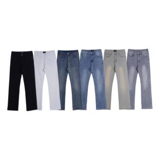 显高显瘦显腿长直筒微喇秋冬弹力长裤 美式 小个子定制短款 BBC