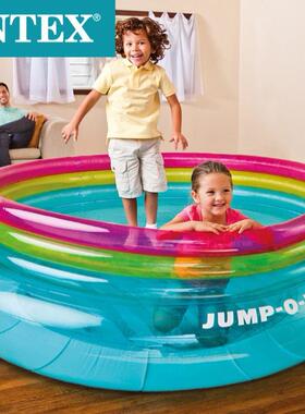 美国INTEX正品48267儿童玩具充气城堡室内蹦蹦淘气堡跳床