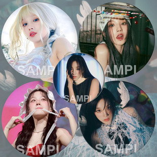 IDLE宋雨琦周边吧唧徽章女明星爱豆应援镭射细闪谷子痛包挂件