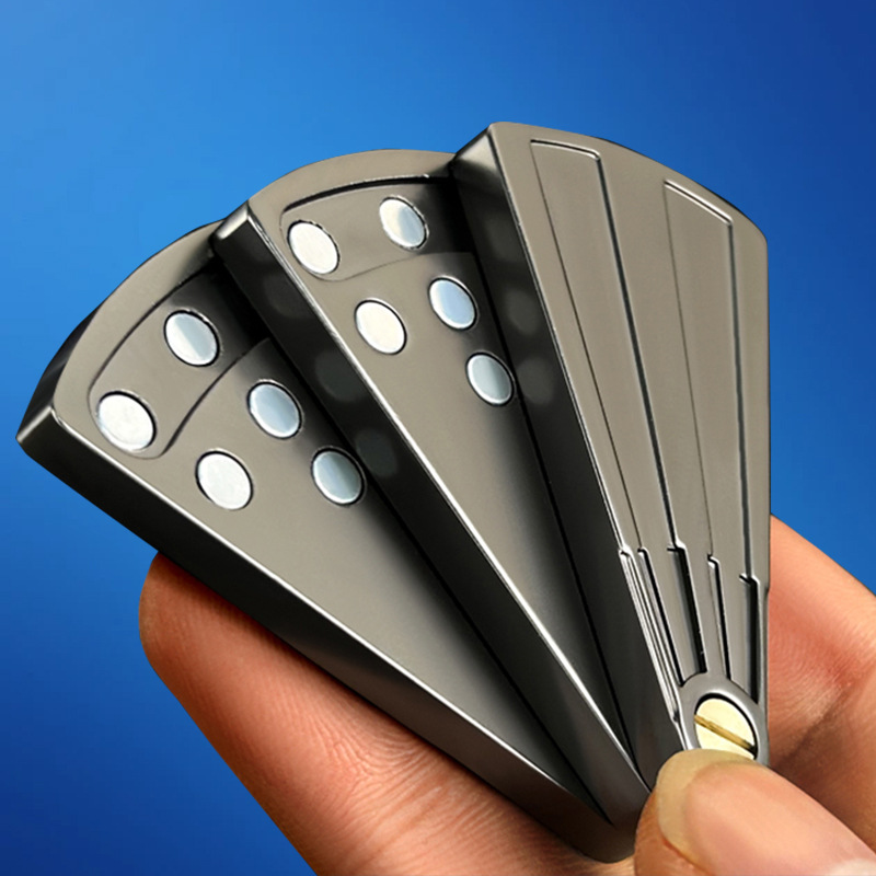 新款折扇解压玩具推牌edc指尖