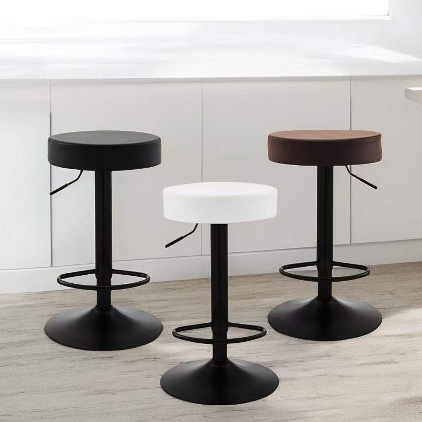 美容院专用凳子理发店美甲高脚椅子升降旋转大工凳家用化妆圆凳子