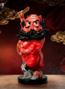 彩绘树脂钟馗工位小摆件