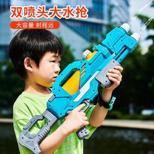 大容量打水仗神器呲滋泚水洒男 水枪儿童玩具喷水高压大号抽w拉式