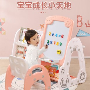 家用小黑板幼儿磁B性水笔写字板宝宝涂鸦板无尘画 儿童画板支架式