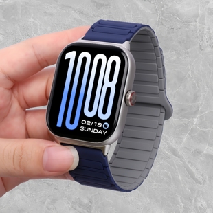 高级新款 适用于华为手表WATCH 工字款 3表带硅胶磁吸回环fit2代腕带替换商务休闲跑步智能运动男女款 质感 FIT4