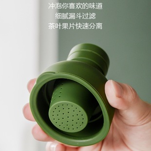 果汁杯玻璃冷萃杯 冷萃杯高硼硅随行玻璃杯冷萃壶 家用水杯