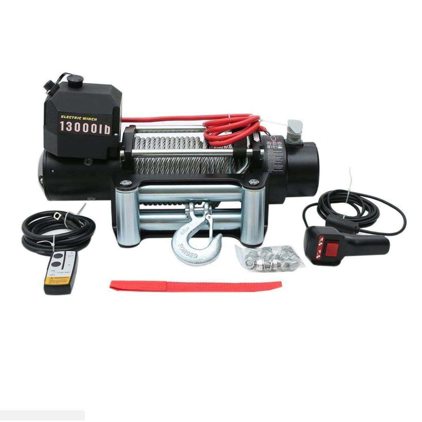 M-PULL 跨境 13000lbs 13500LBS电动绞盘钢丝绳