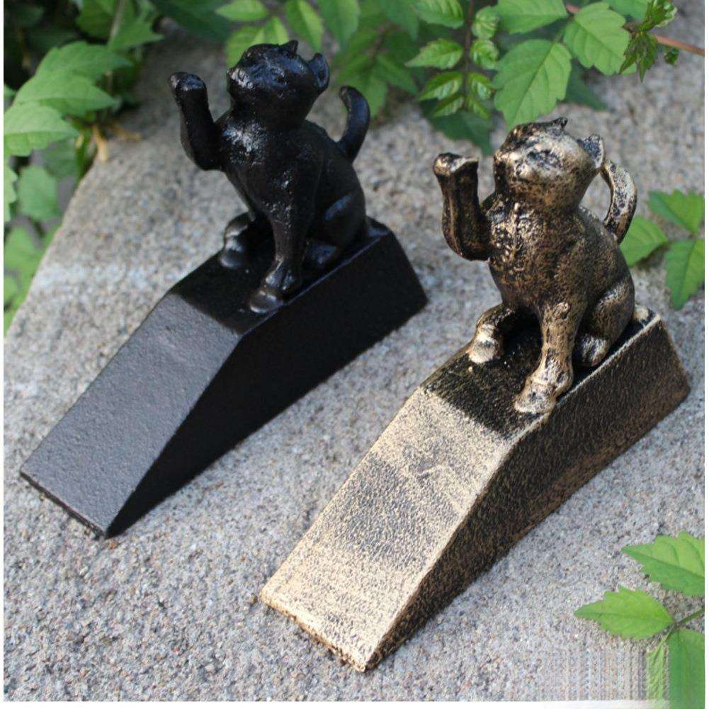 复古铸铁装饰摆件安全防风门塞防撞门阻门楔子创意门挡门顶免打孔