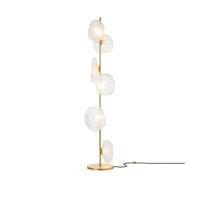 意式简奢 客厅沙发落地灯 别墅平层北欧简约现代手工玻璃创意灯具