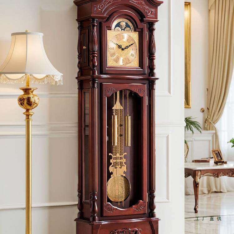北极星机芯落地钟客厅大钟实木中式复古座钟立式大气机械欧式立钟