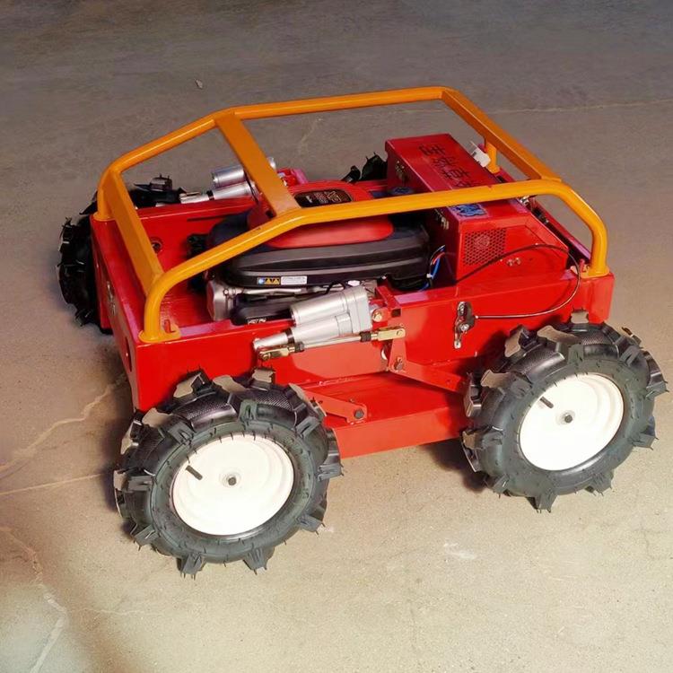 四驱自走式除草机 大功率履带割草机 无刷电机