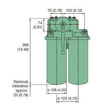 MANN FILTER曼牌滤清器在线燃油双联主滤清器6661282131