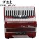 伊尔曼Earl Mann三排簧96贝斯专业手风琴37K越秀红