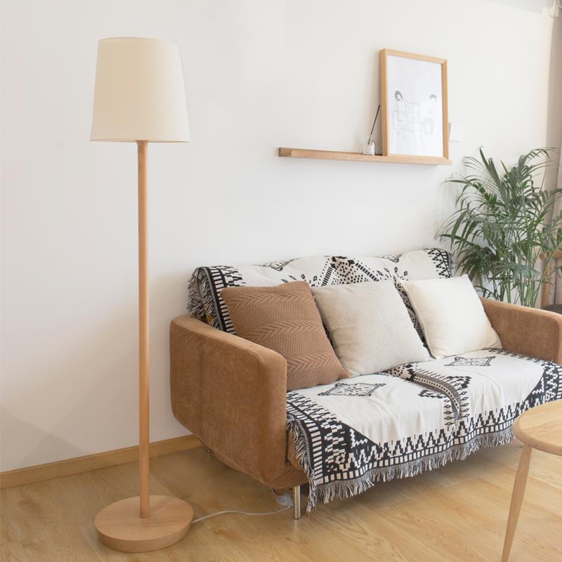 OA5M本来设计复古落地灯客厅氛围灯轻奢沙发旁卧室新中式实木落地