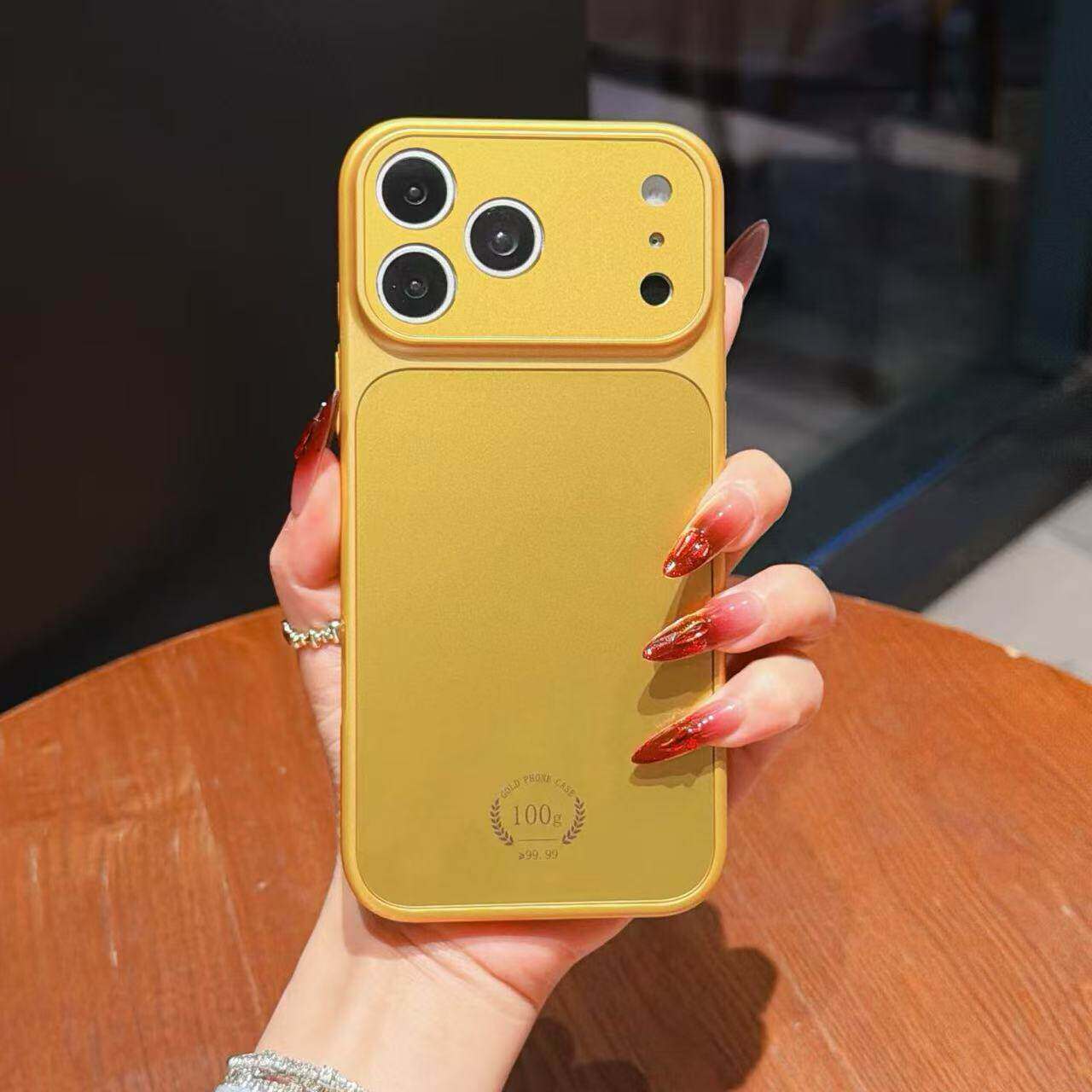 适用苹果17promax手机壳新款iphone17pro黄金色防摔17大视窗的保护套散热高级感镜头全包ip高档磁吸男女外壳