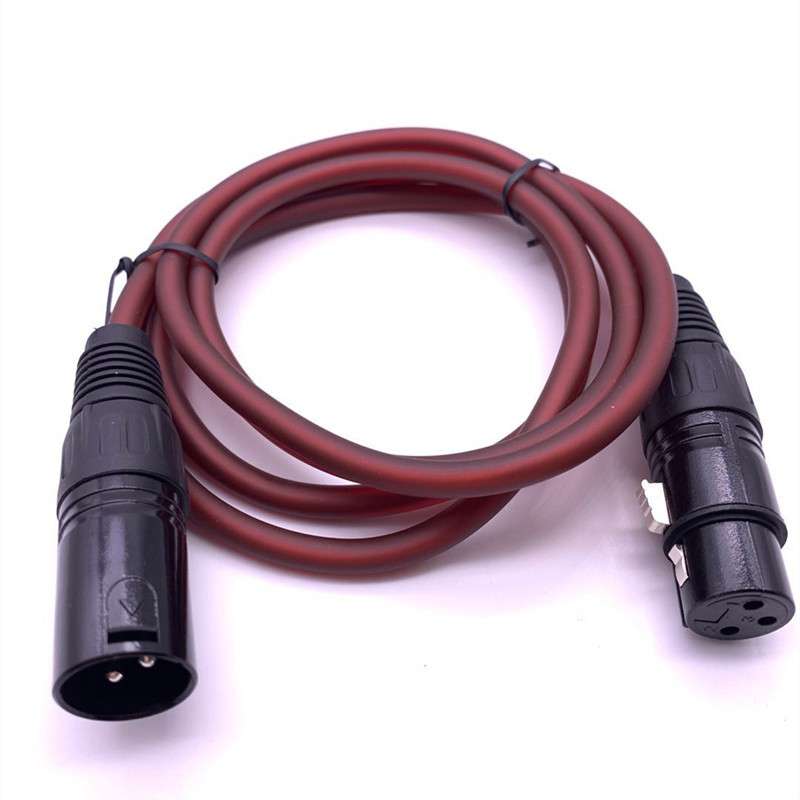 1.5米卡农公母线麦克风话筒连接线XLR平衡卡龙线卡侬线音频线软线