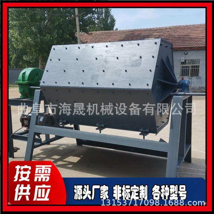 石头倒角研磨机 海晟火烧铁去锈除锈干磨机 聚氨酯内衬滚筒抛光机