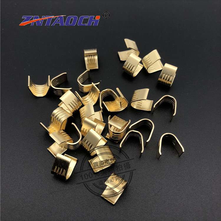 压线扣接线端子459D并线铜扣 C型线夹 U型扣中间接线端子2000只