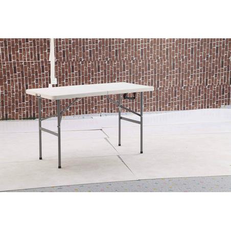 户外休闲折叠家具 对折长方形会议桌 野餐烧烤桌 122*60*74cm桌子