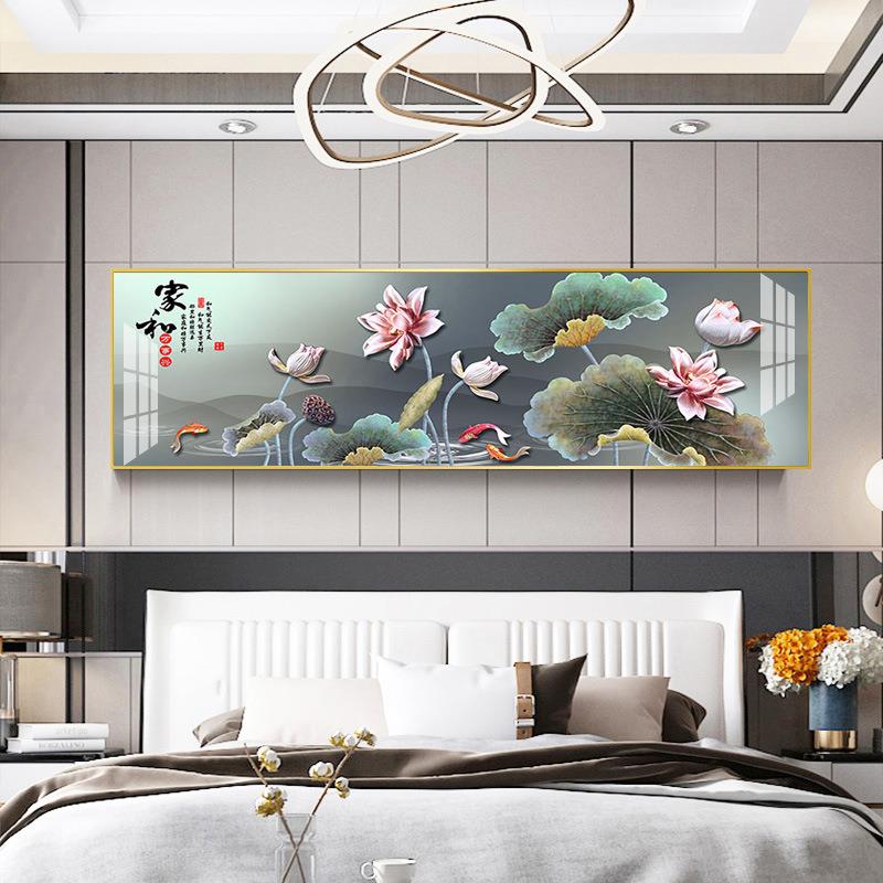 家和万事兴客厅挂画 轻奢风景画家居晶瓷床头画B103-13