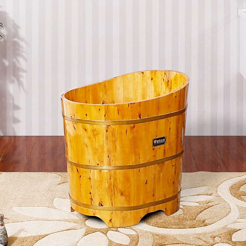 ? 香柏木家用泡澡木桶成人木桶浴桶儿童洗澡木桶木盆实木木
