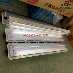 单管应急防爆防腐全塑荧光灯BYS51-2*18Q 双管防爆日光灯罩外壳