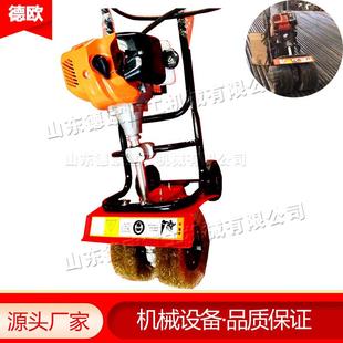 手持式彩钢瓦抛光机 生锈铁板翻新除锈机 工地脚手架钢管除锈设备