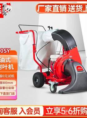 T80SY燃油式电启动吸树叶机小区物业树叶收集器树叶清扫机