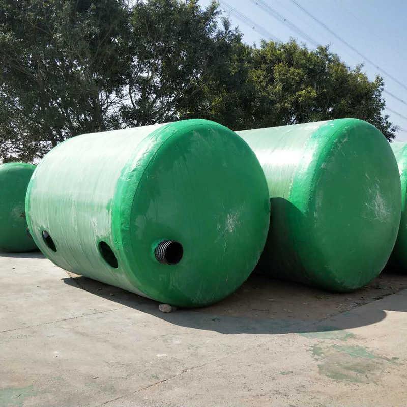 厂家三格玻璃钢化粪池成品家用化粪池一体化污水处理化粪池