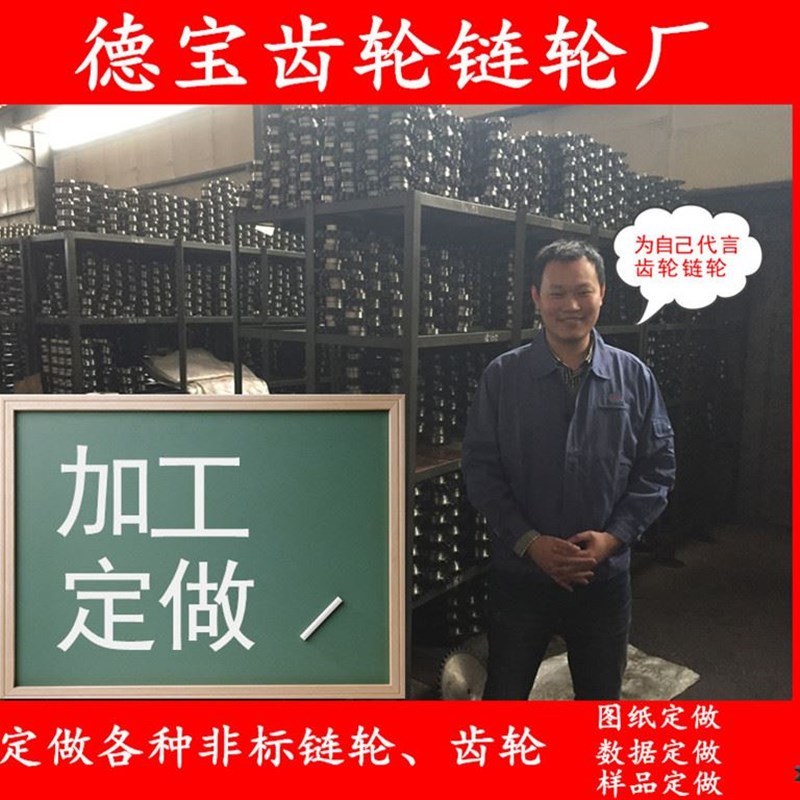 链轮定做双排链轮小链轮链条机械传动工业L大链轮齿轮单排链轮加