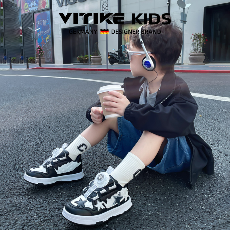 女童鞋运动鞋2024新款夏季小白鞋儿童鞋子秋季旋转纽扣休闲男童鞋