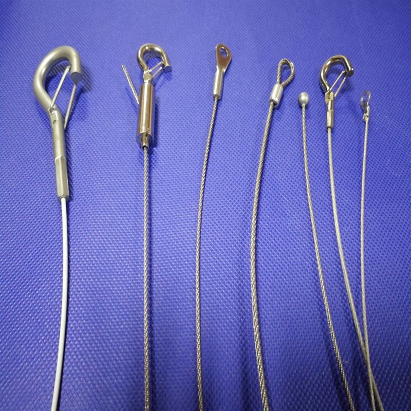 0.62mm-7*7微细超软拉力钢丝绳 PVFC涂塑镀锌钢丝绳 304不锈钢丝