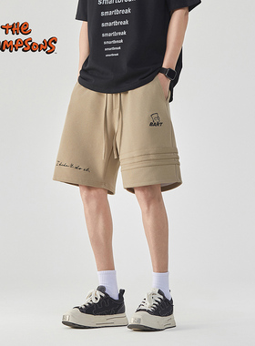 THE SIMPSONS辛普森一家休闲短裤夏季新款运动裤透气卫裤五分裤