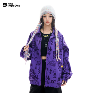 辛普森一家男装棉服棒球服棉衣秋冬新款夹克外套学生保暖防风上衣