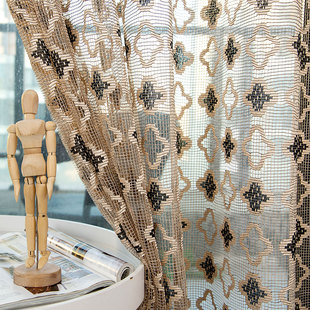 纱帘薄纱窗帘窗纱透光不透人客厅隔断阳台书房成品定制隔帘落地