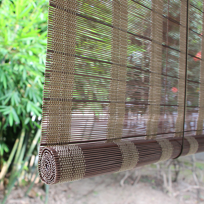 细丝竹帘窗帘卷帘门帘卧室遮光隔断装饰帘子升降阳台客厅茶室遮阳