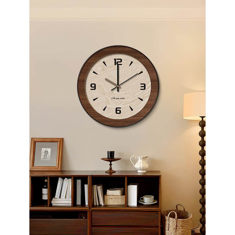 采购产品法国覆古餐厅挂钟，古董风格简单的客厅背景挂钟，挂画，