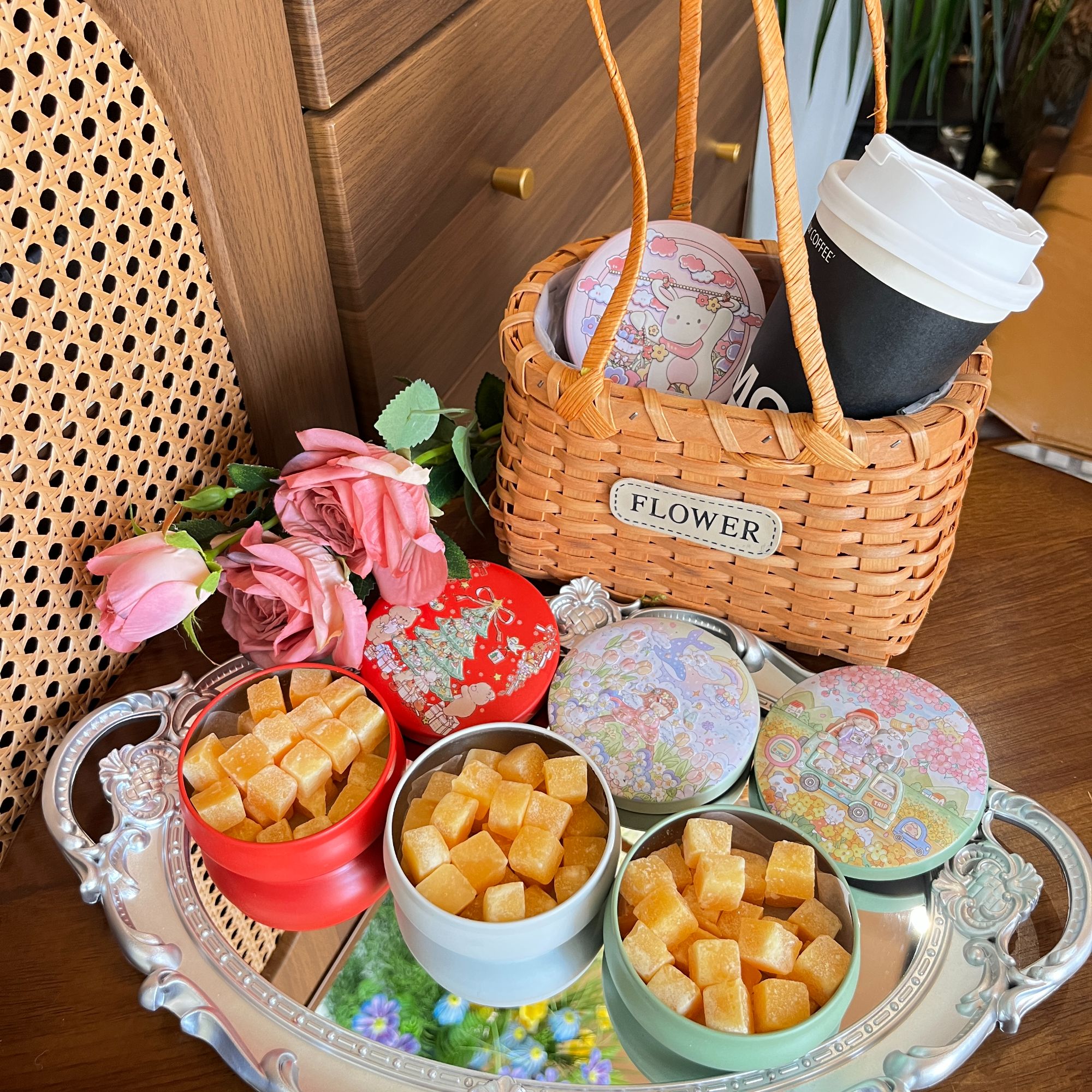 百草梨膏糖甜美罐装手工梨膏糖薄荷味 110g/罐 圣诞节送友必备