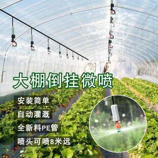 大棚吊喷倒挂微喷头农业用喷灌设备降温雾化自动喷U淋系统灌溉神