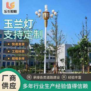 厂家供应中华玉兰灯市政道路户外照明公园广场景观灯高杆组合灯