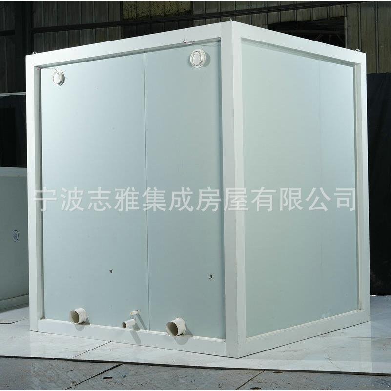 厂家直供简易厕所蓝色可移动蹲坑一体工地2位洗手间厕所移动性强