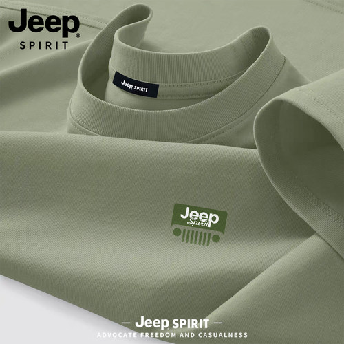 JEEP吉普新款100%纯棉长袖T恤