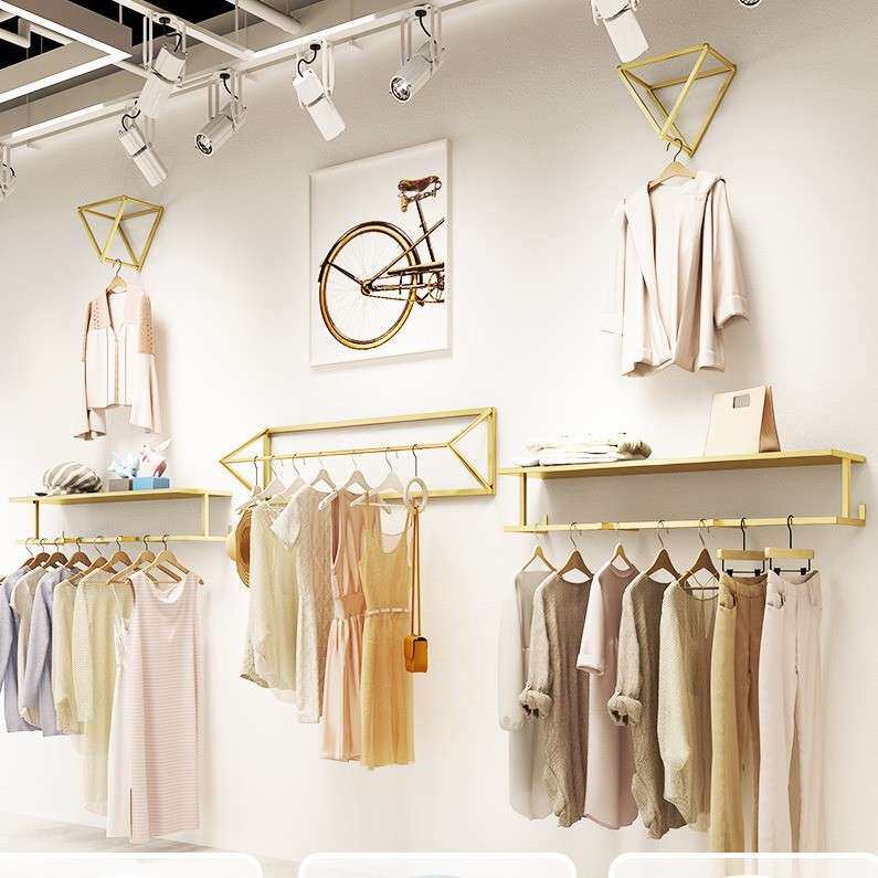 女服装货架上墙陈店列组合童装店壁挂衣架服VLX架子店服装展示架