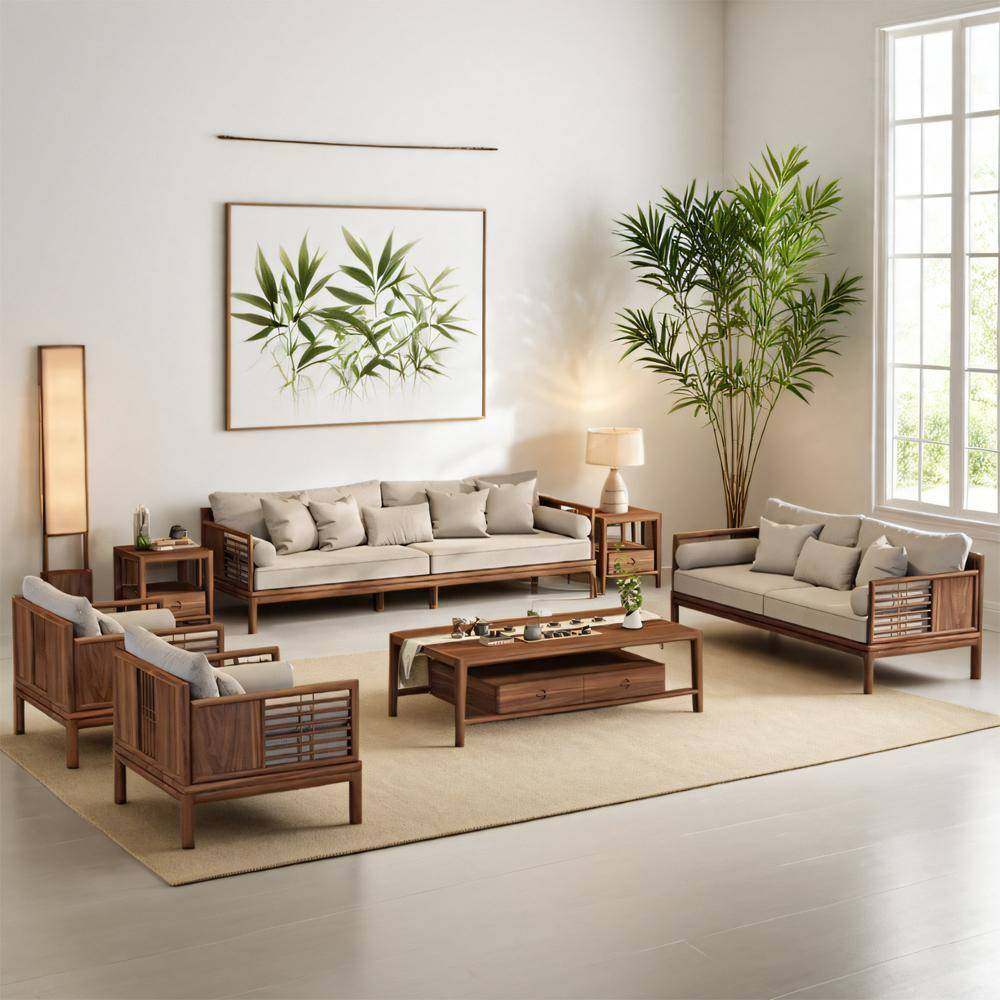 新中式美北BFN黑胡桃木沙发组合实别墅大平客层厅禅意宋代办公室,鲜花速递/花卉仿真/绿植园艺,其它园艺用品,淘宝优惠券,粉丝福利购,淘宝优惠卷