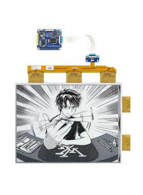 微雪13.3寸电子纸电子墨水0屏黑白双色并口通信6001×113.3inch20