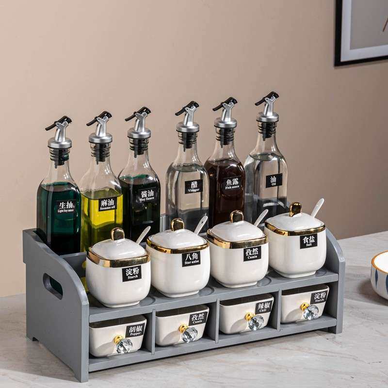 组合装家用厨房调装F966HS6H料盒套调料品套油全盐酱醋调味罐收纳,厨房/烹饪用具,调料置物架,淘宝优惠券,粉丝福利购,淘宝优惠卷