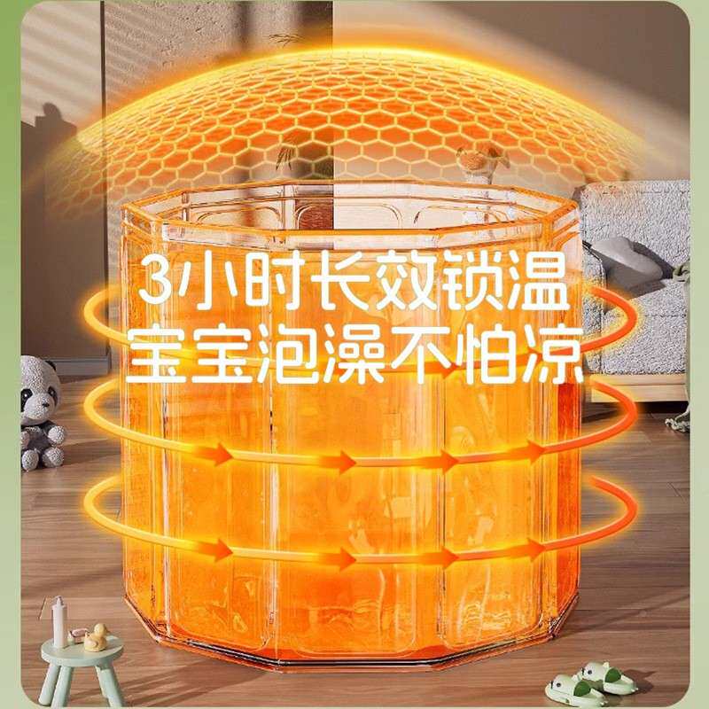 泡澡免安桶装大人可折叠一便携式儿童洗澡424速桶免安装秒开浴桶